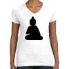 Women's Fine Jersey V-Neck Tee Thumbnail
