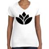 Women's Fine Jersey V-Neck Tee Thumbnail