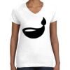 Women's Fine Jersey V-Neck Tee Thumbnail