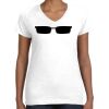 Women's Fine Jersey V-Neck Tee Thumbnail