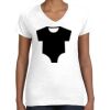 Women's Fine Jersey V-Neck Tee Thumbnail