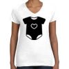Women's Fine Jersey V-Neck Tee Thumbnail