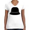 Women's Fine Jersey V-Neck Tee Thumbnail