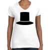 Women's Fine Jersey V-Neck Tee Thumbnail