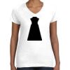Women's Fine Jersey V-Neck Tee Thumbnail