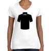 Women's Fine Jersey V-Neck Tee Thumbnail