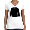 Women's Fine Jersey V-Neck Tee Thumbnail