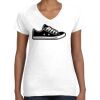 Women's Fine Jersey V-Neck Tee Thumbnail