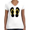 Women's Fine Jersey V-Neck Tee Thumbnail