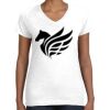 Women's Fine Jersey V-Neck Tee Thumbnail