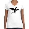 Women's Fine Jersey V-Neck Tee Thumbnail