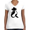 Women's Fine Jersey V-Neck Tee Thumbnail