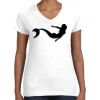 Women's Fine Jersey V-Neck Tee Thumbnail