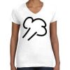 Women's Fine Jersey V-Neck Tee Thumbnail