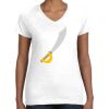 Women's Fine Jersey V-Neck Tee Thumbnail