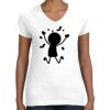 Women's Fine Jersey V-Neck Tee Thumbnail