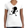 Women's Fine Jersey V-Neck Tee Thumbnail