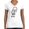 Women's Fine Jersey V-Neck Tee Thumbnail