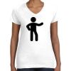 Women's Fine Jersey V-Neck Tee Thumbnail