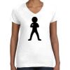 Women's Fine Jersey V-Neck Tee Thumbnail