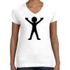 Women's Fine Jersey V-Neck Tee Thumbnail
