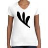 Women's Fine Jersey V-Neck Tee Thumbnail