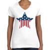 Women's Fine Jersey V-Neck Tee Thumbnail