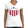 Women's Fine Jersey V-Neck Tee Thumbnail