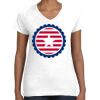 Women's Fine Jersey V-Neck Tee Thumbnail