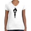 Women's Fine Jersey V-Neck Tee Thumbnail