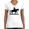 Women's Fine Jersey V-Neck Tee Thumbnail