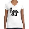 Women's Fine Jersey V-Neck Tee Thumbnail