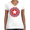 Women's Fine Jersey V-Neck Tee Thumbnail