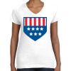 Women's Fine Jersey V-Neck Tee Thumbnail