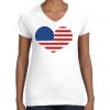 Women's Fine Jersey V-Neck Tee Thumbnail