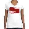 Women's Fine Jersey V-Neck Tee Thumbnail