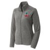 Women's Heather Microfleece Full Zip Jacket Thumbnail