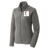Women's Heather Microfleece Full Zip Jacket Thumbnail