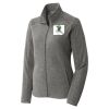 Women's Heather Microfleece Full Zip Jacket Thumbnail