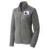 Women's Heather Microfleece Full Zip Jacket Thumbnail