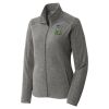 Women's Heather Microfleece Full Zip Jacket Thumbnail