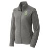 Women's Heather Microfleece Full Zip Jacket Thumbnail