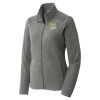 Women's Heather Microfleece Full Zip Jacket Thumbnail