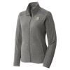 Women's Heather Microfleece Full Zip Jacket Thumbnail