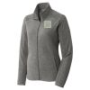 Women's Heather Microfleece Full Zip Jacket Thumbnail