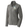 Women's Heather Microfleece Full Zip Jacket Thumbnail