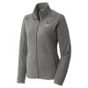 Women's Heather Microfleece Full Zip Jacket Thumbnail