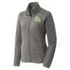 Women's Heather Microfleece Full Zip Jacket Thumbnail