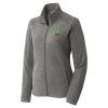 Women's Heather Microfleece Full Zip Jacket Thumbnail