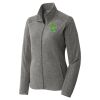 Women's Heather Microfleece Full Zip Jacket Thumbnail